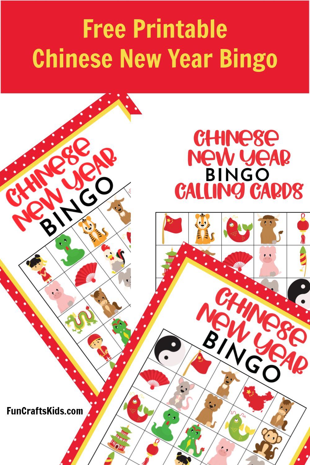 Free Printable Chinese New Year Bingo Fun Crafts Kids