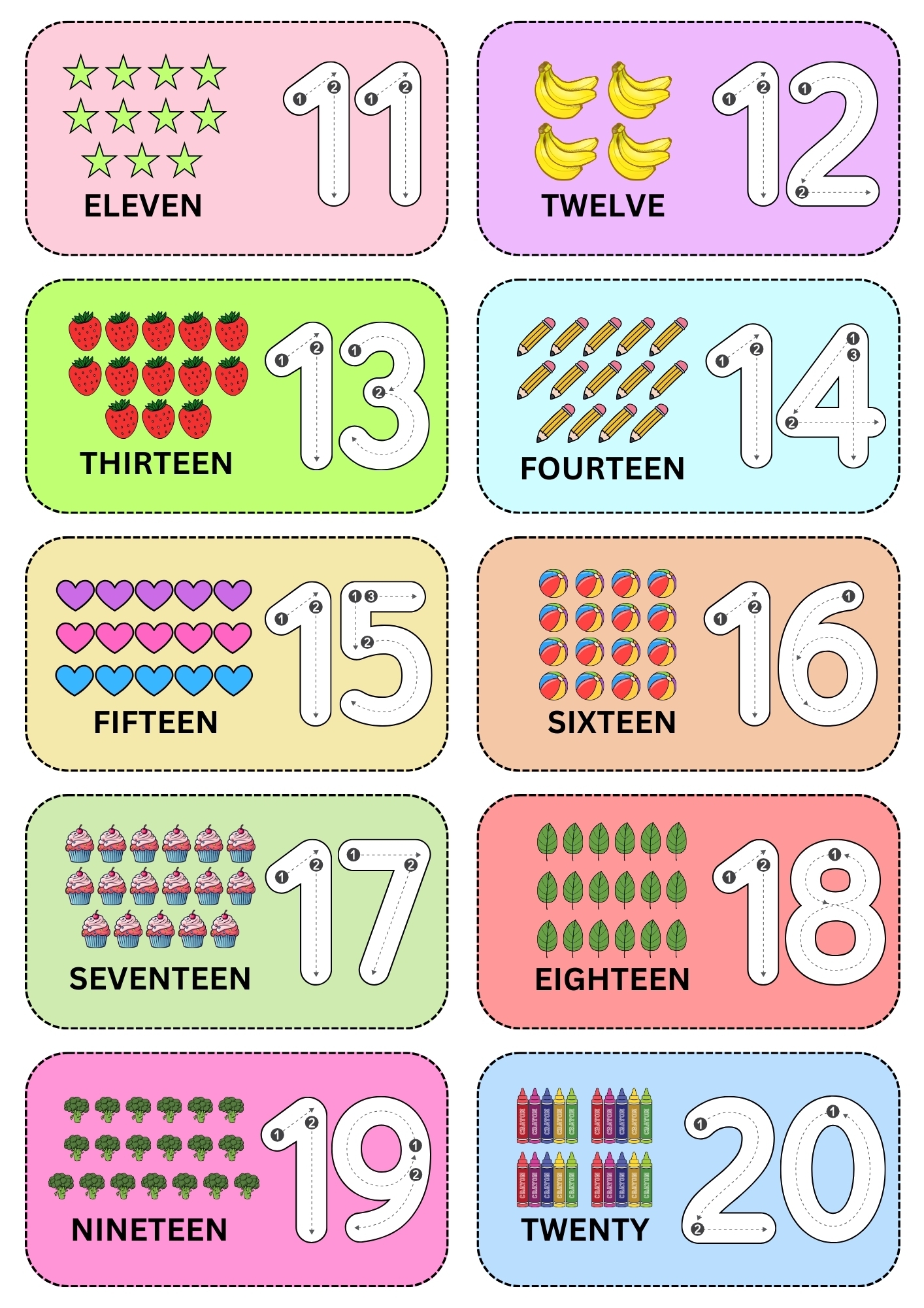 Free Printable Number Flashcards 1 100 With Words PDF Number Dyslexia