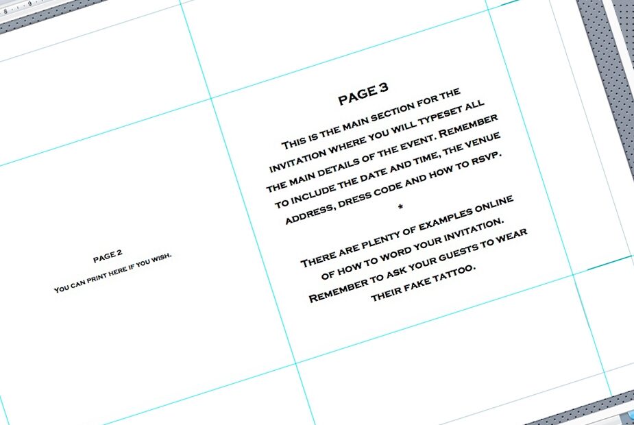Free Printable Template To Create Your Own Invitations And Inserts Artsux