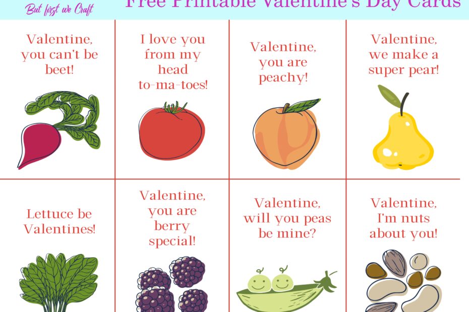 Free Printable Valentine Cards But First We Craft