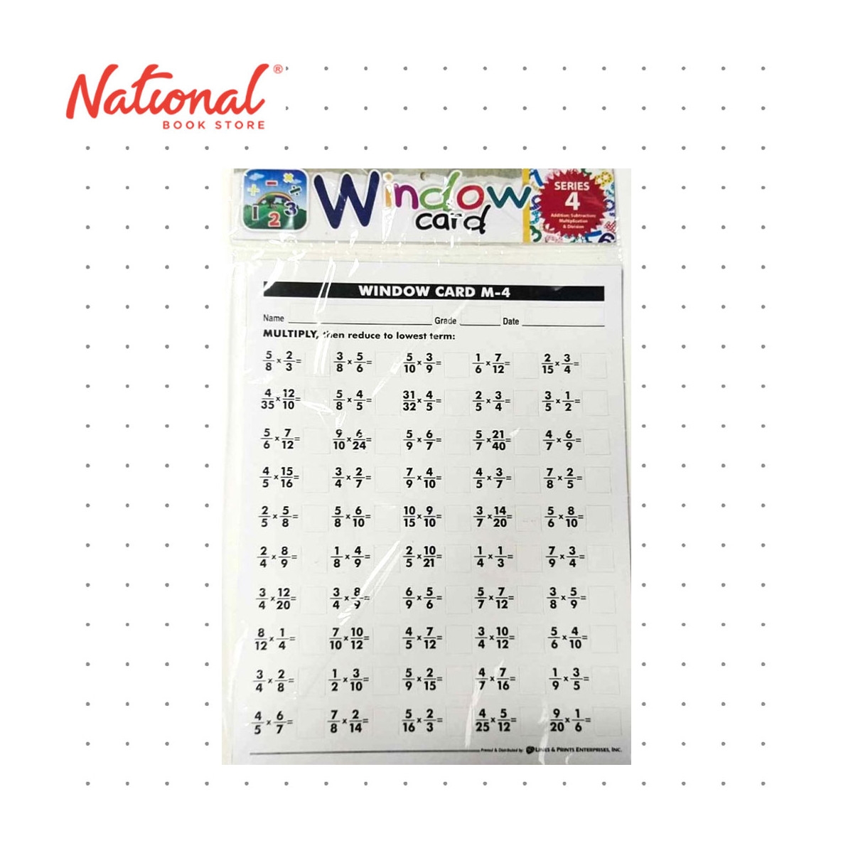 multiplication window card printable pdf