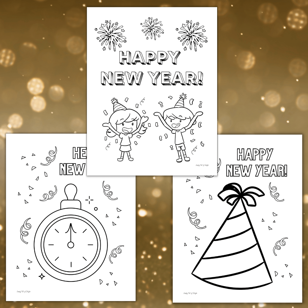new years cards printable