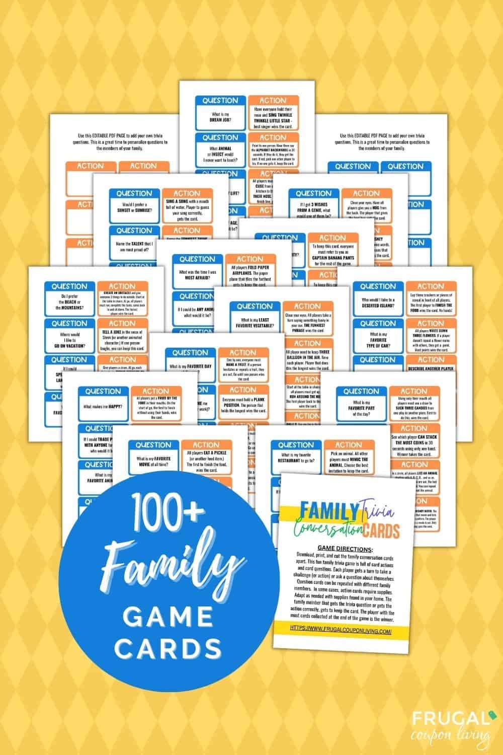 printable card games for family