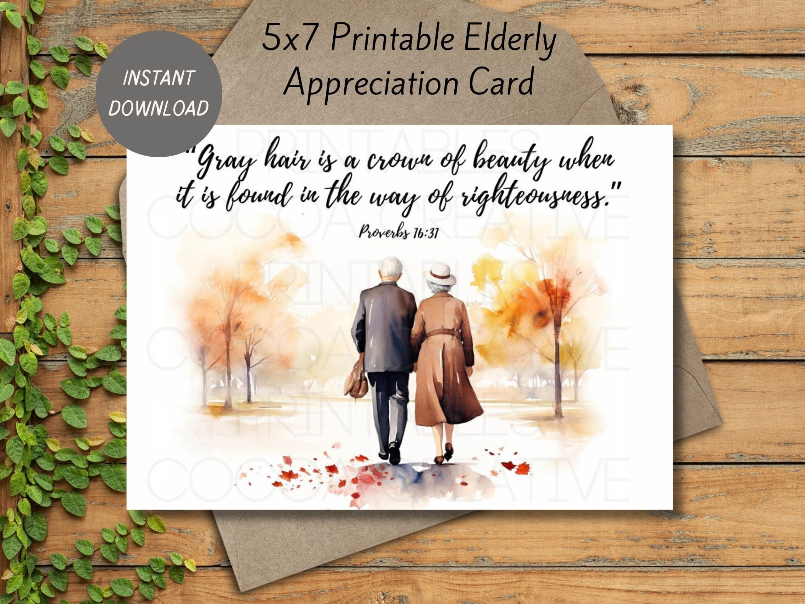JW Elderly Encouragement Card JW Thank You Card Elderly 