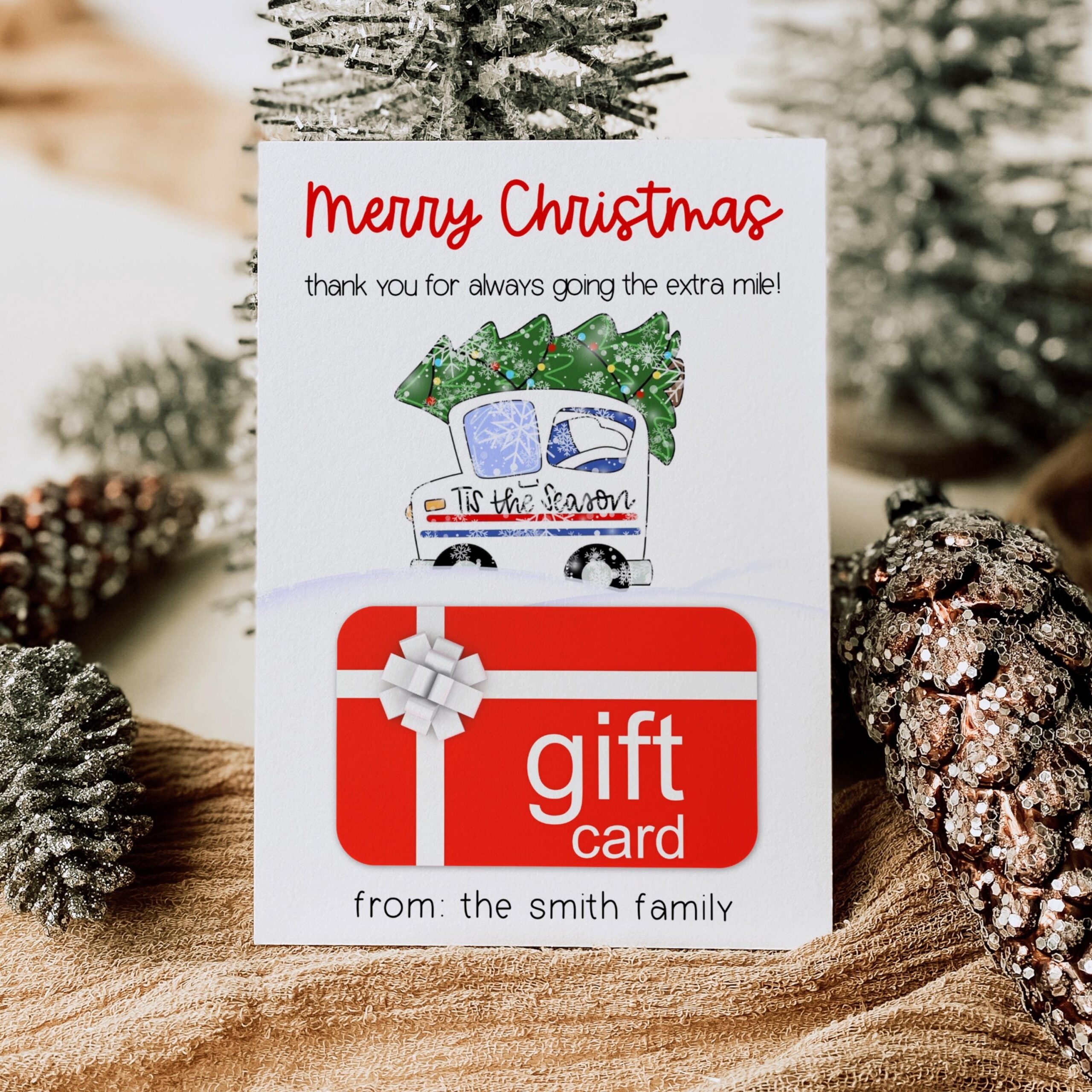 printable christmas card for mail carrier