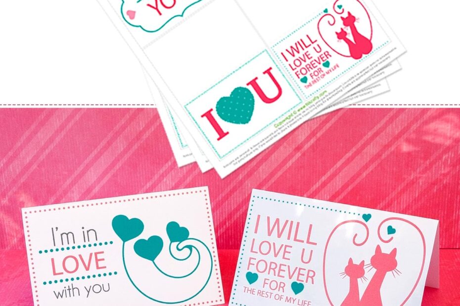 Mini Valentine s Day Cards Free Printable The Crafting Nook