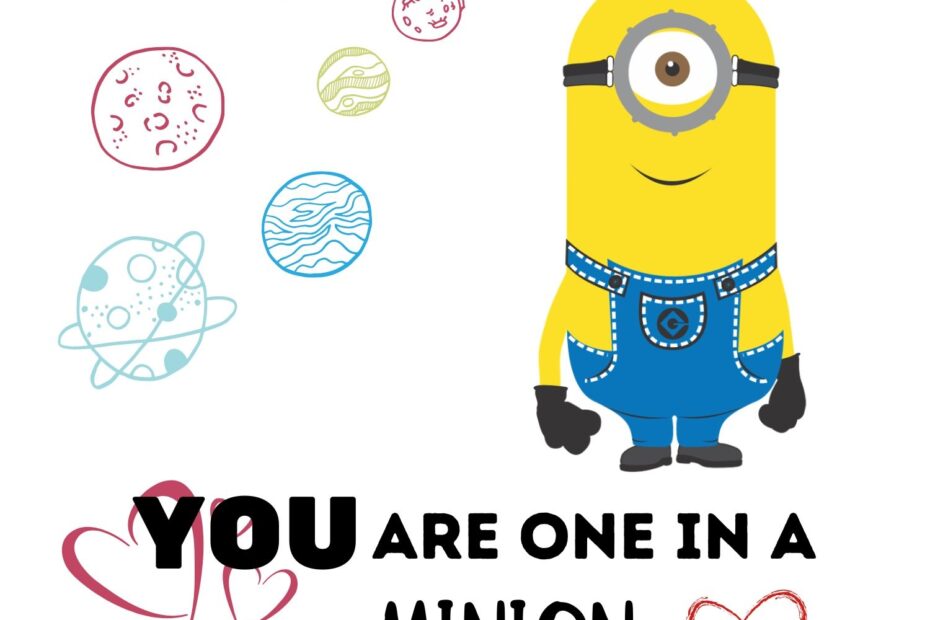Minion Valentines Day Printable Card Ideas Infarrantly Creative