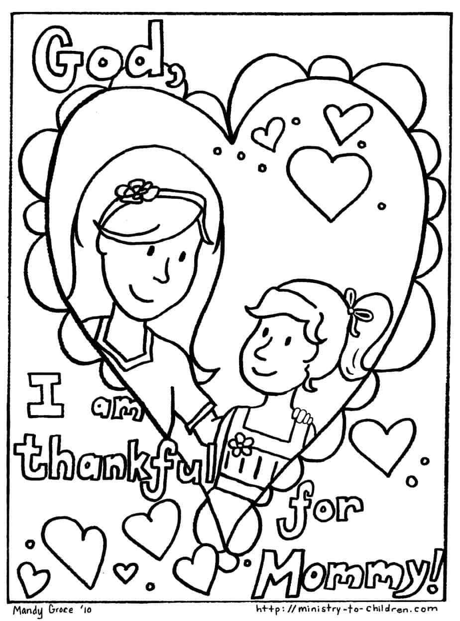 mothers day cards printable to color