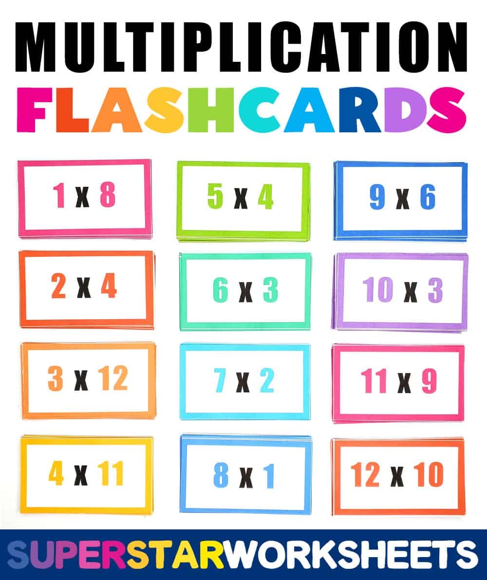 multiplication flash cards printable front and back free