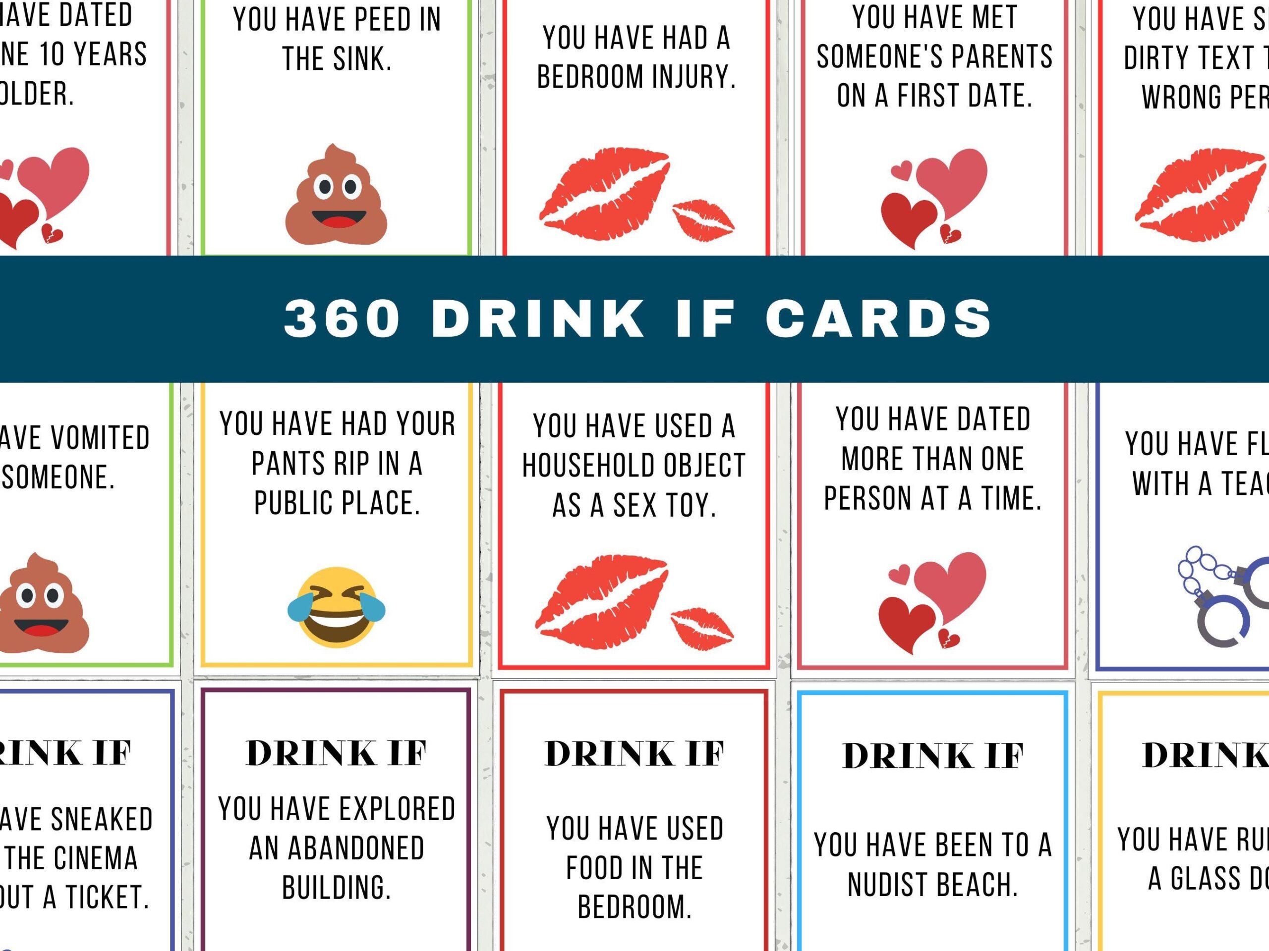 printable buzzed drinking game cards pdf