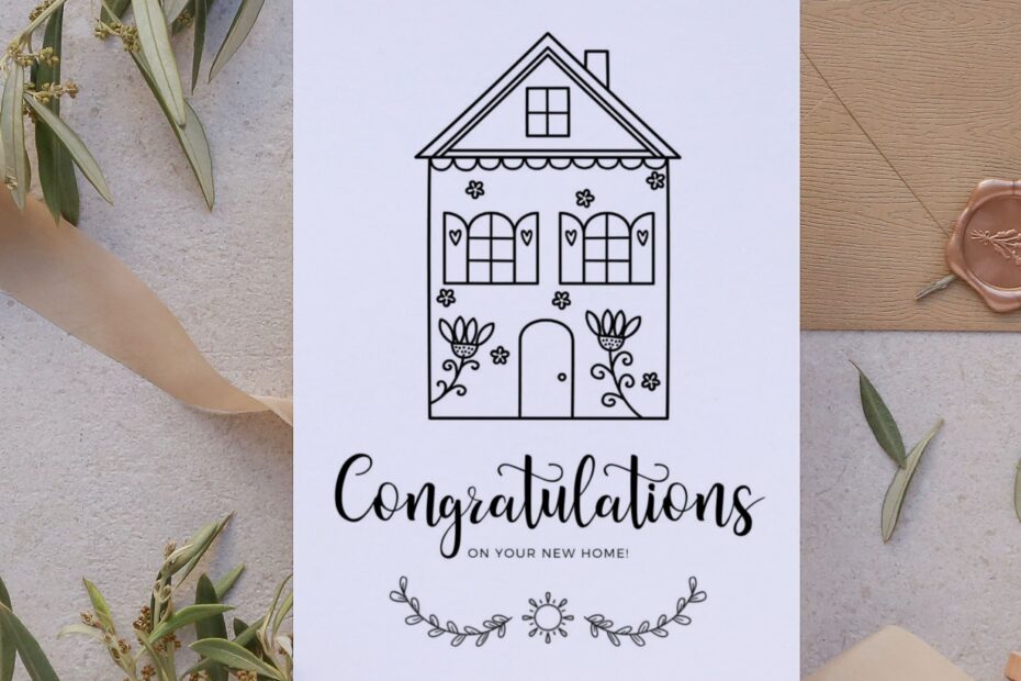 New Home Card Housewarming Gift Digital Download Moving Card