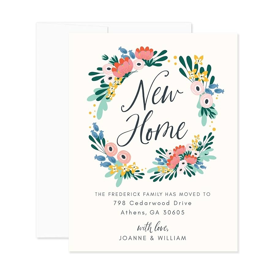 moving home cards printable