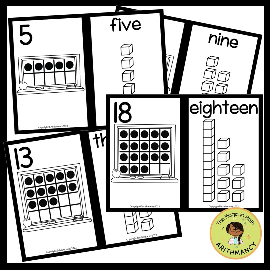 NUMBER FLASHCARDS PRINTABLE 1 20 FOR NUMBER SENSE PLACE VALU BLOCKS U0026 TEN FRAME Made By Teachers