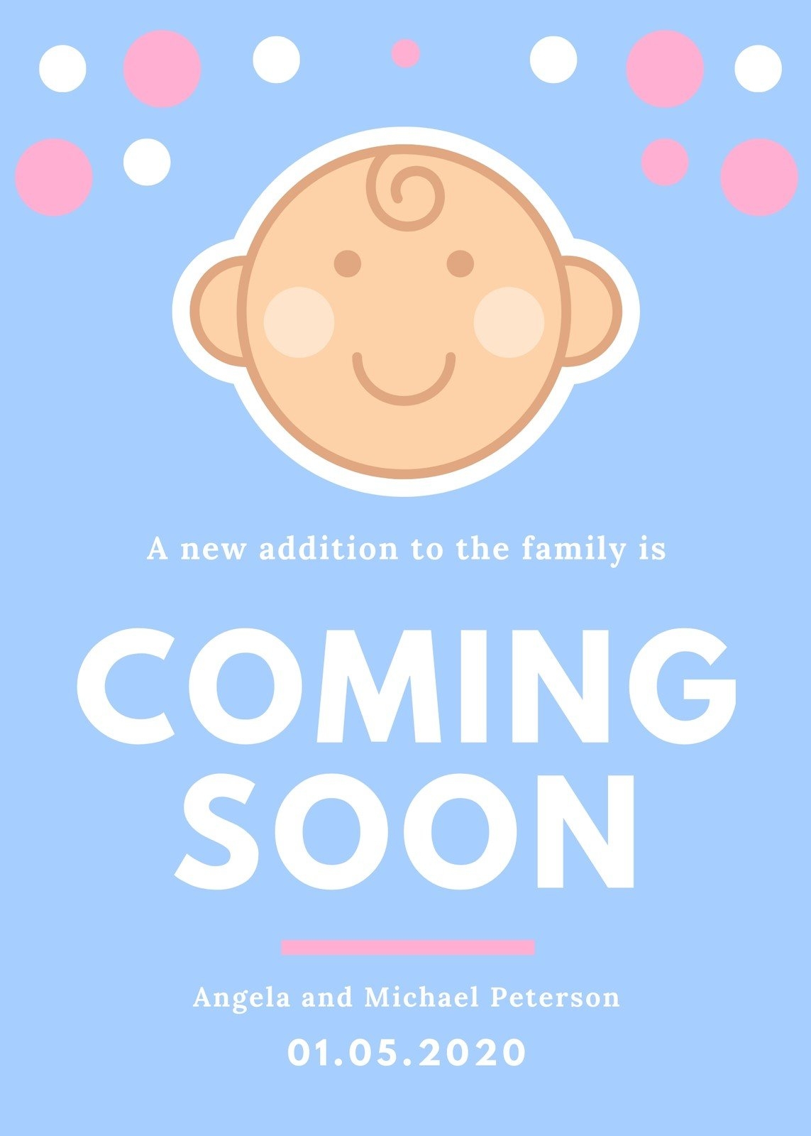 Page 2 Free Custom Printable Pregnancy Announcement Templates Canva