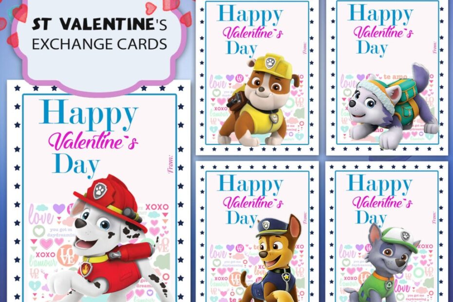 Paw Patrol Valentines Day Cards Oscarsitosroom