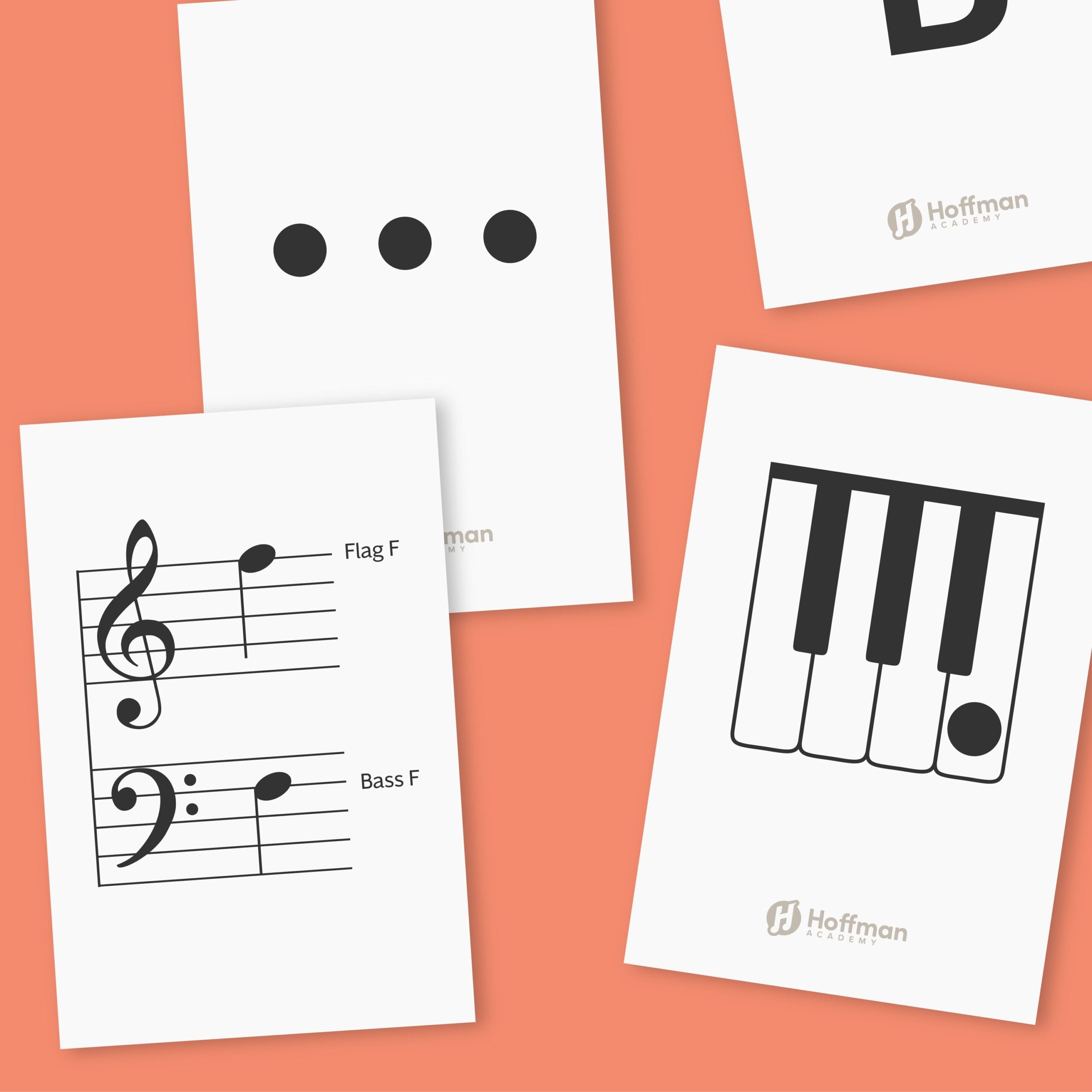 Piano Note Flashcards Free Printable 13 PDF Pages
