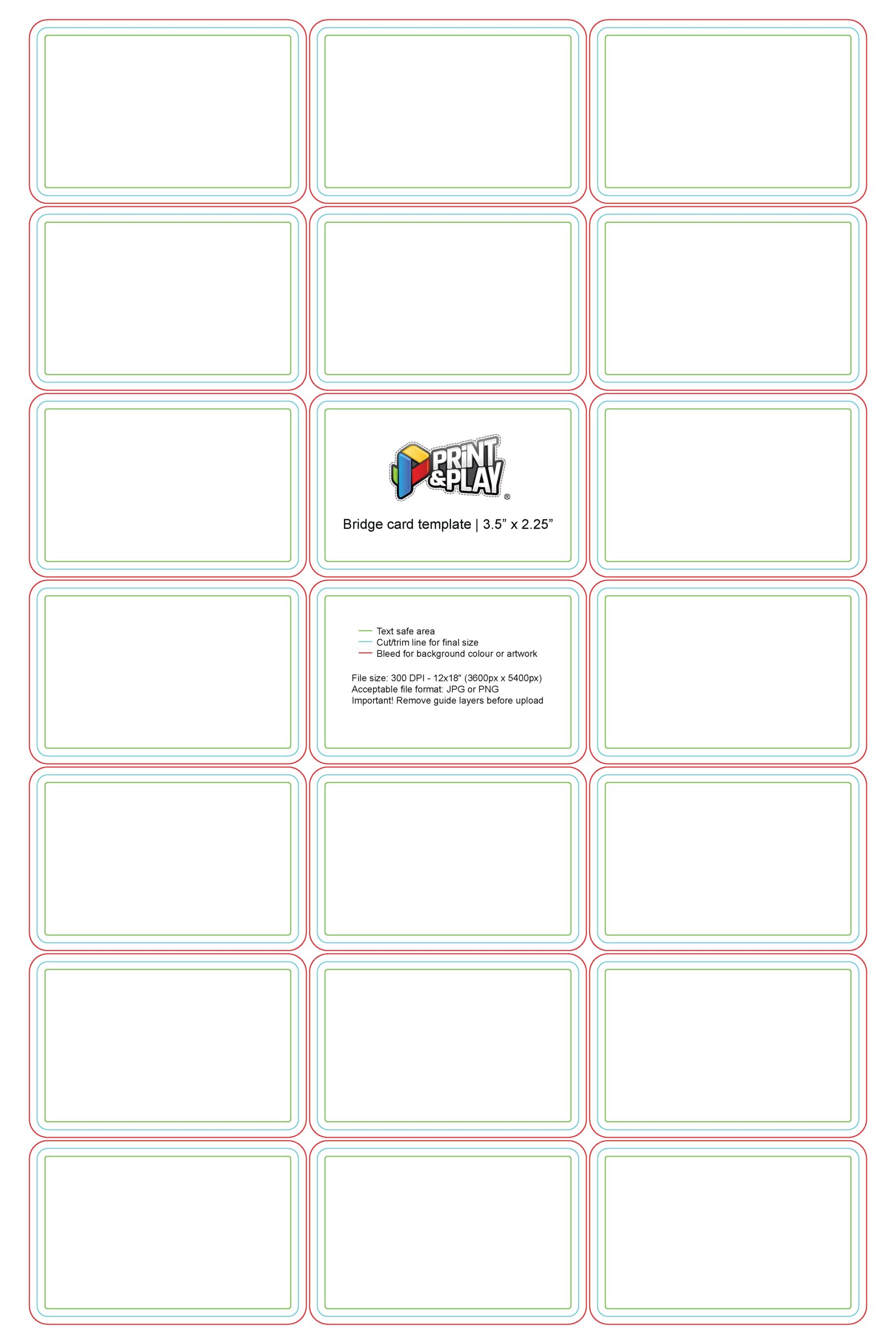 printable business game cards