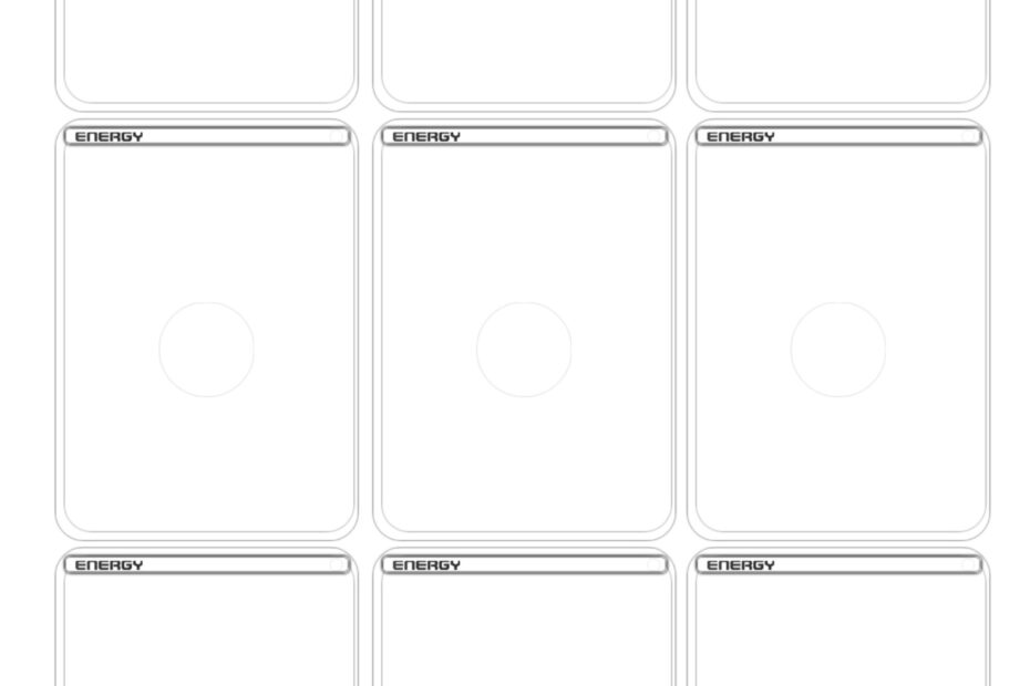 Pok mon Card Template Free Printable Paper Trail Design