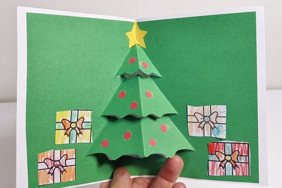 Pop Up Christmas Tree Card Raising Hooks