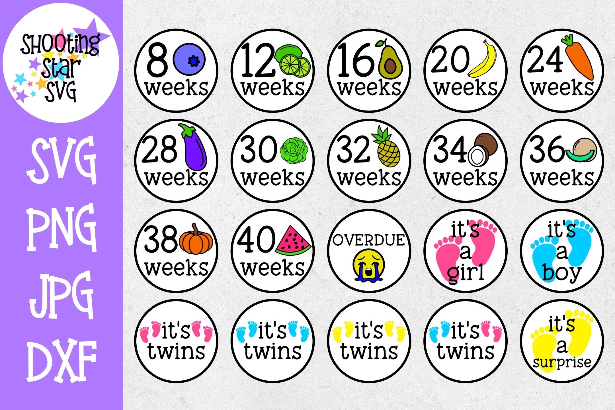 pregnancy milestone cards printable