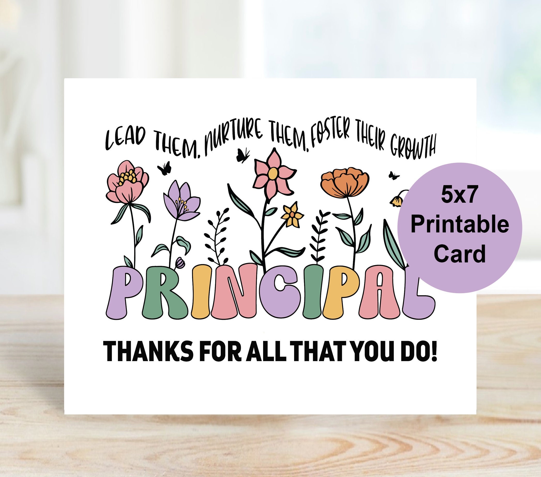 principal appreciation day card printable