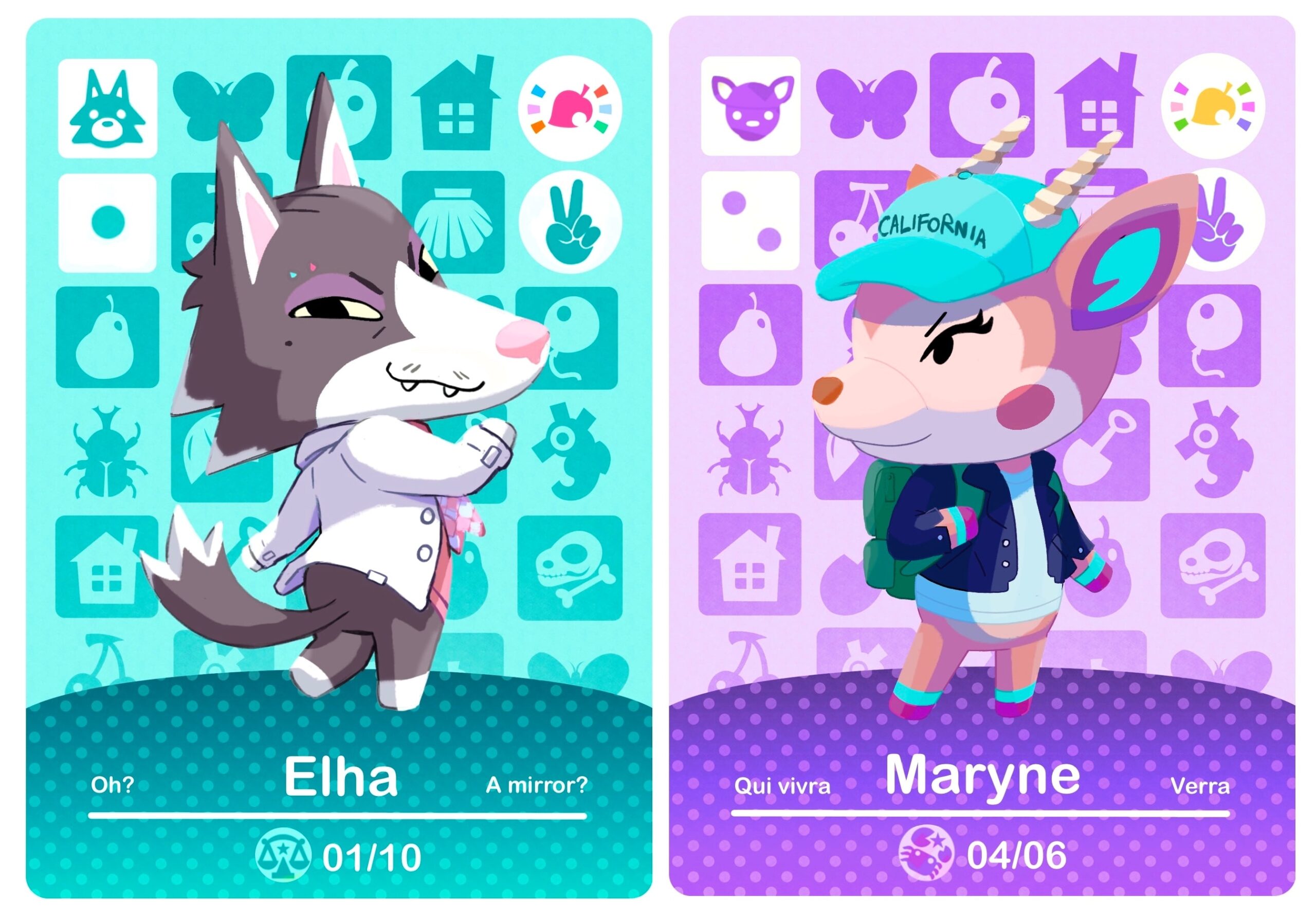 Printable Animal Crossing Amiibo Cards Pcs Collaboration Pack 