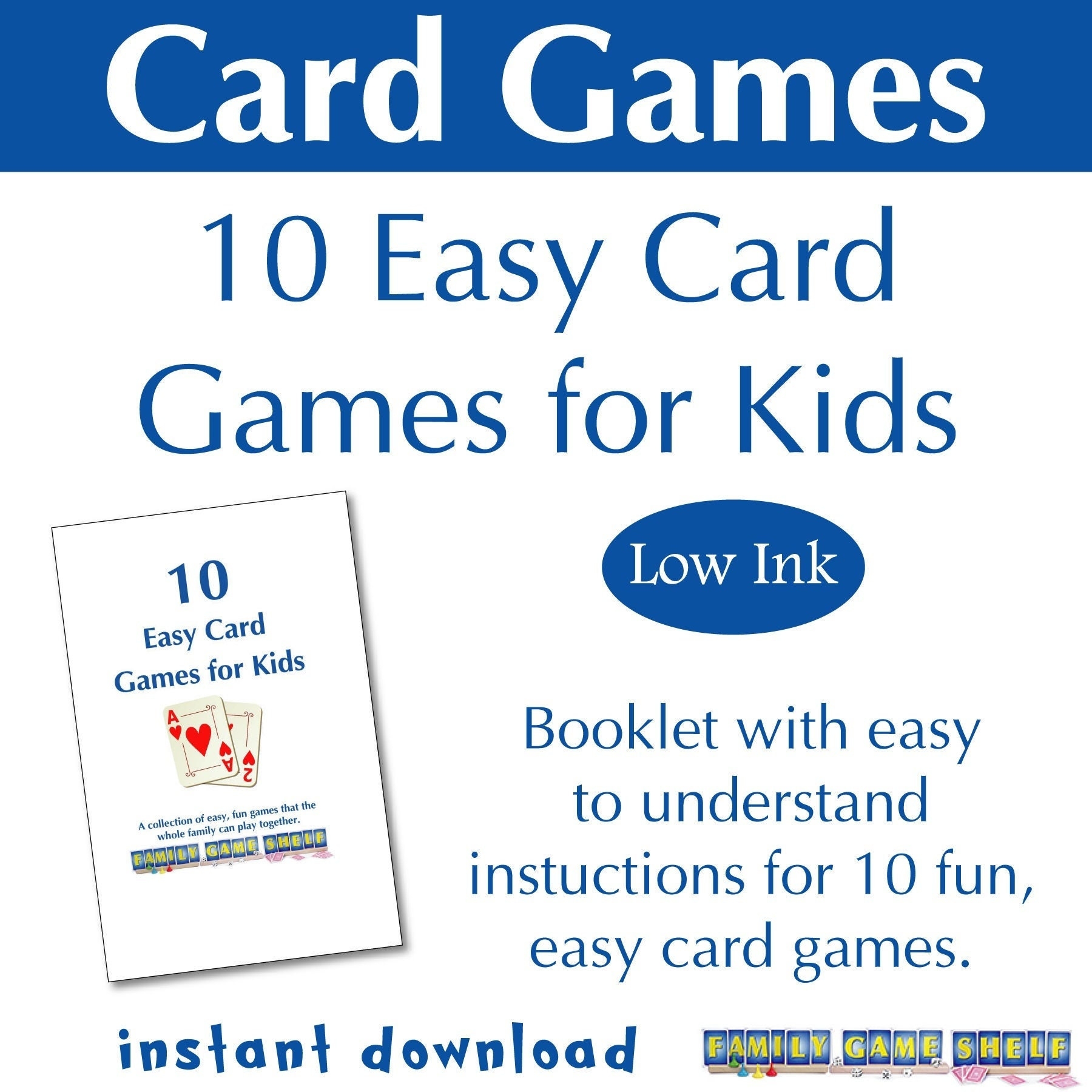 Printable Card Games Booklet Printable Card Games Rules 