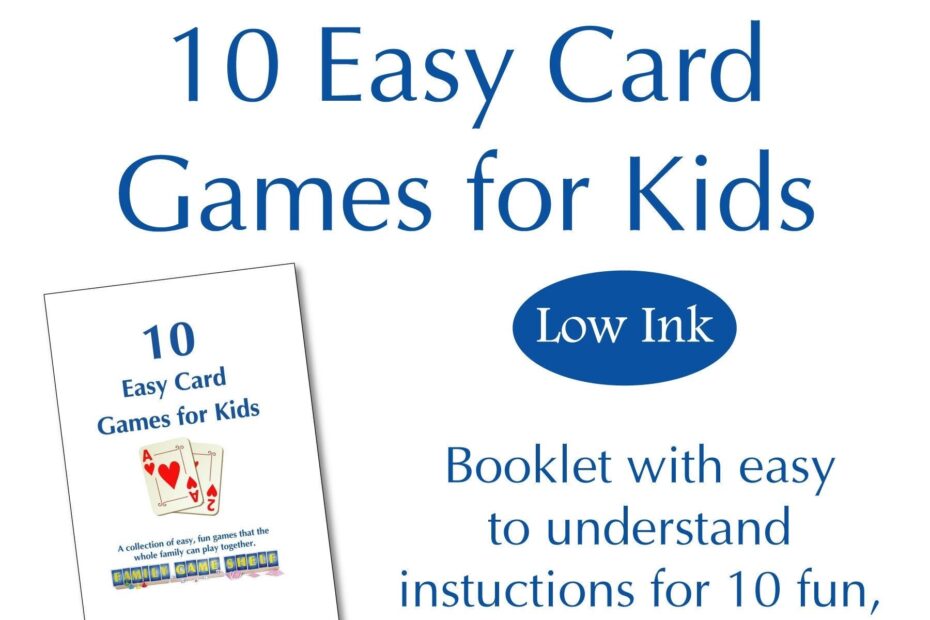 Printable Card Games Booklet Printable Card Games Rules