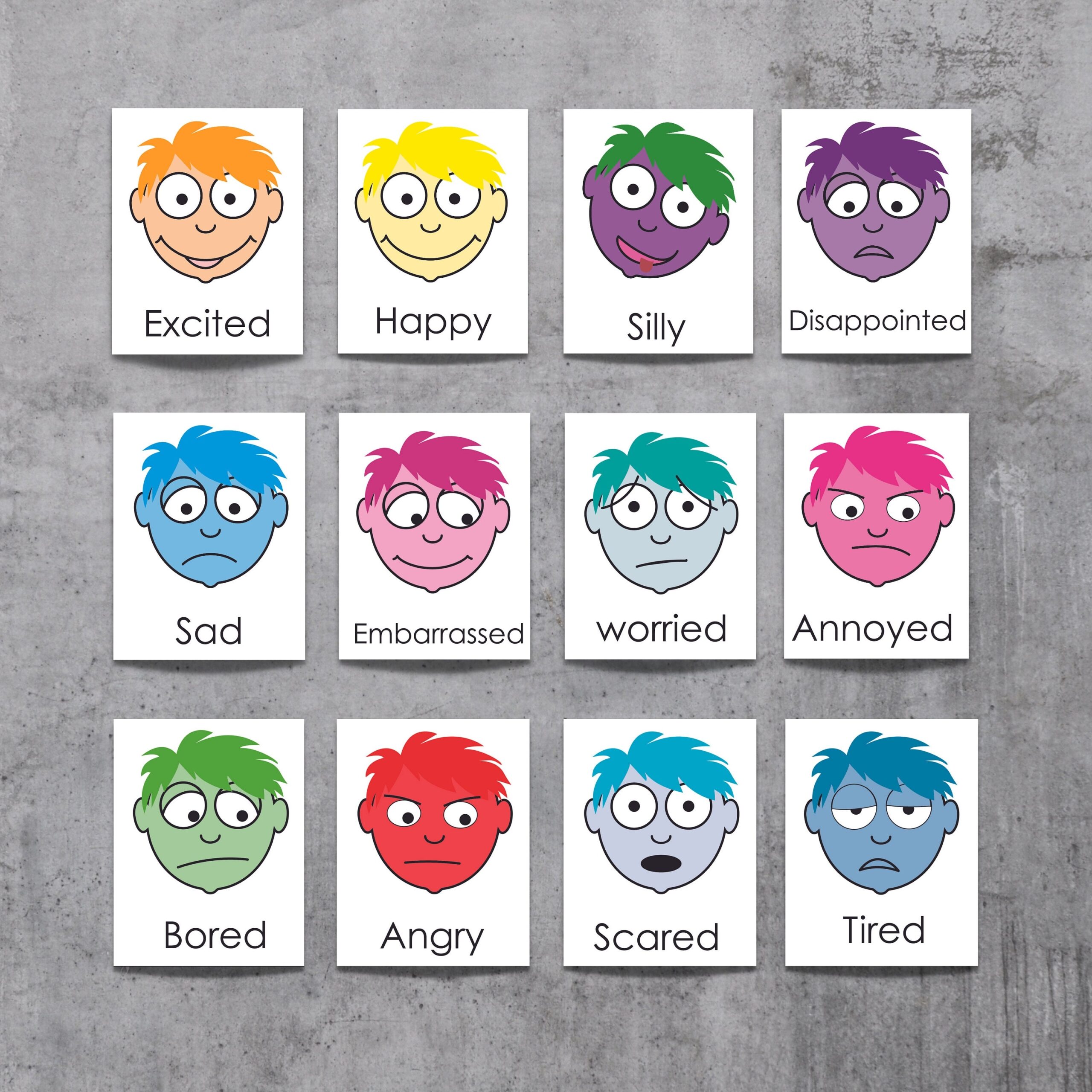 picture cards for autism- printable