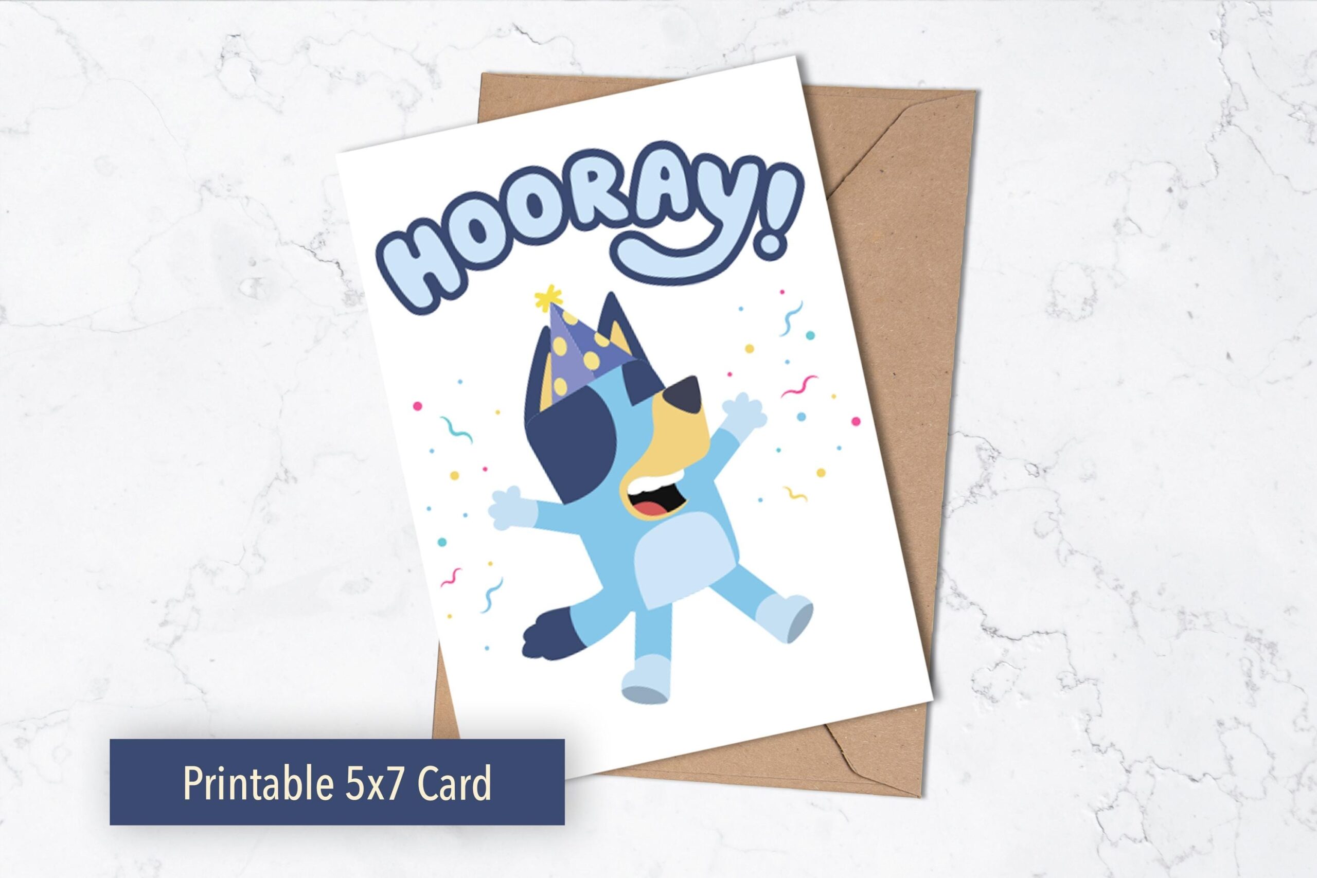 printable bluey card