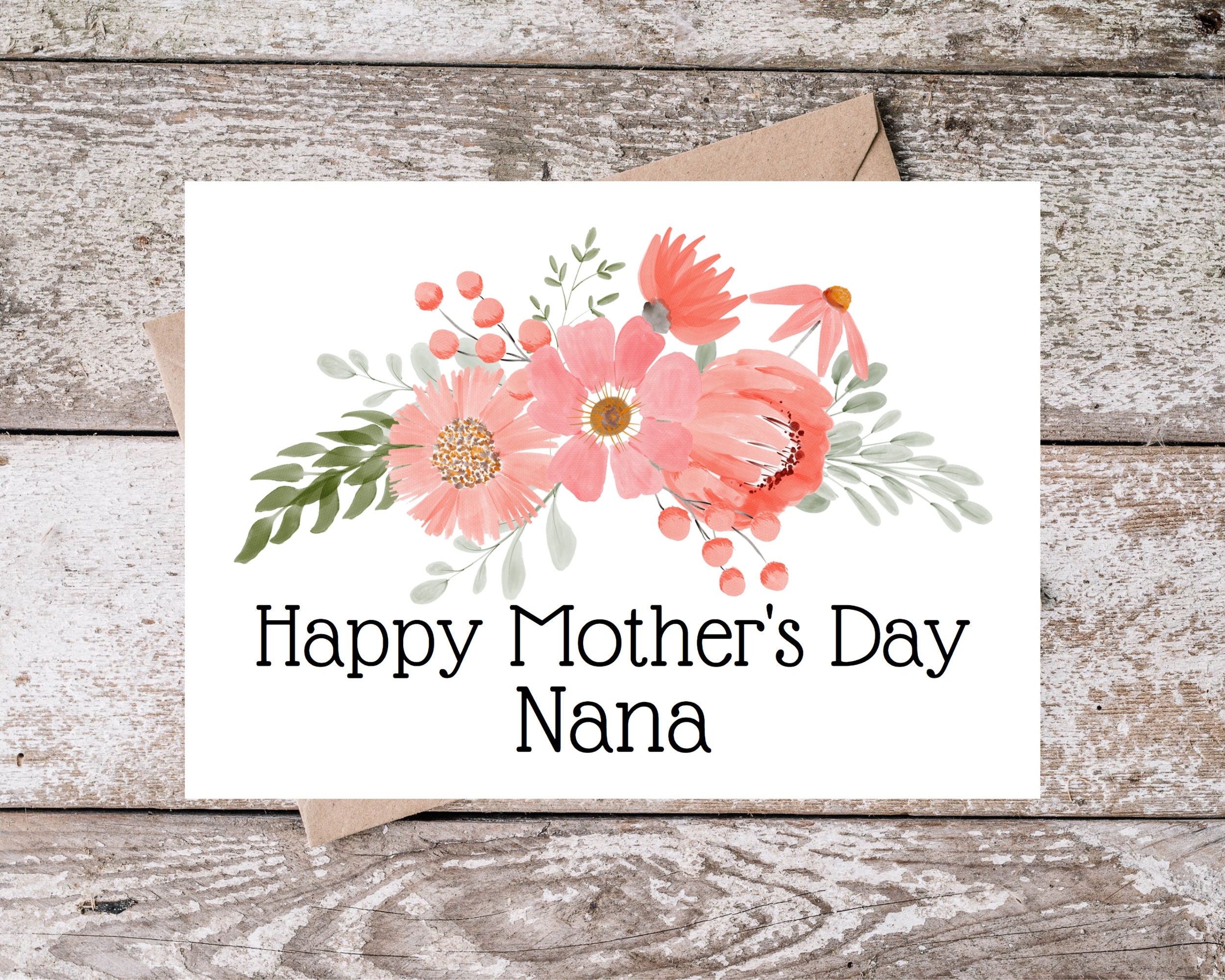 Printable Mothers Day Card For Nana Happy Mother s Day Nana Card 