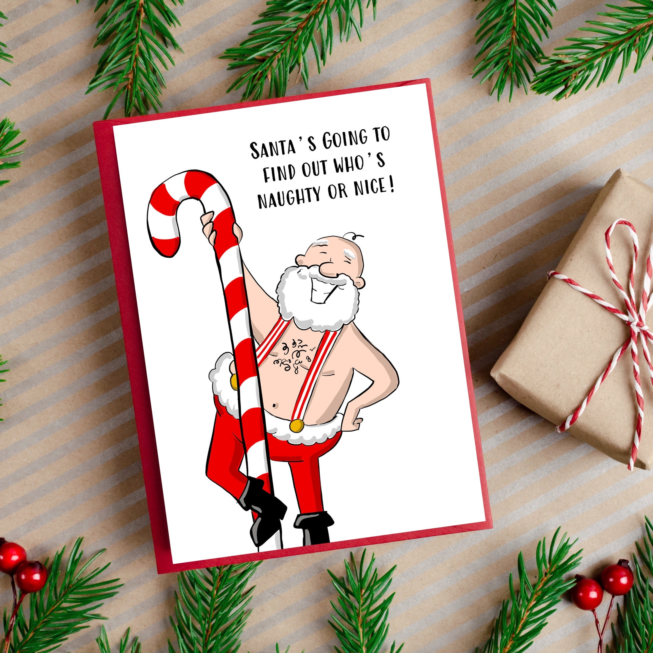 naughty christmas cards free printable