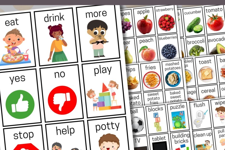 Printable Pecs Communication Cards Autism Communication