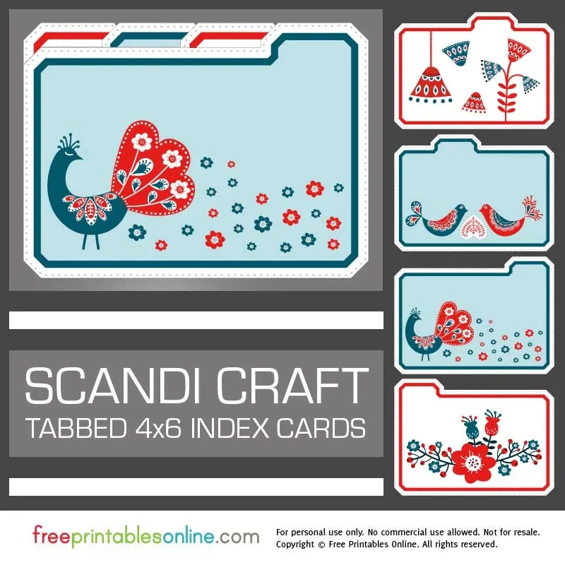 printable 4x6 index cards