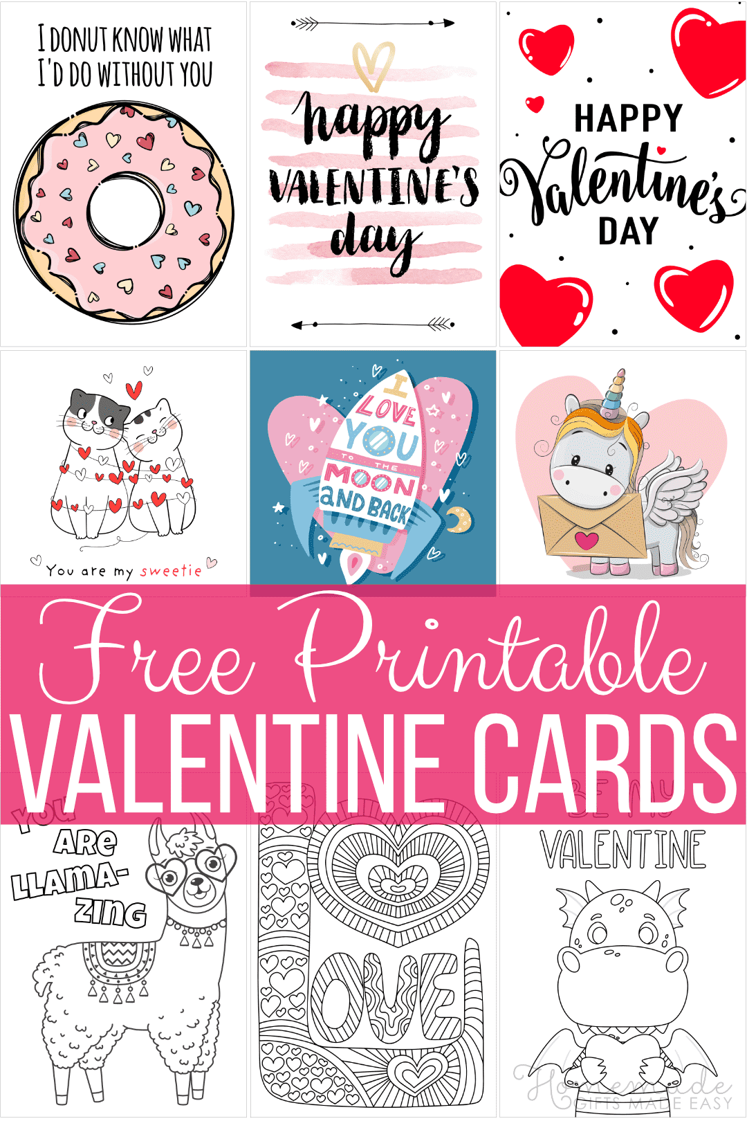 mini printable valentines cards