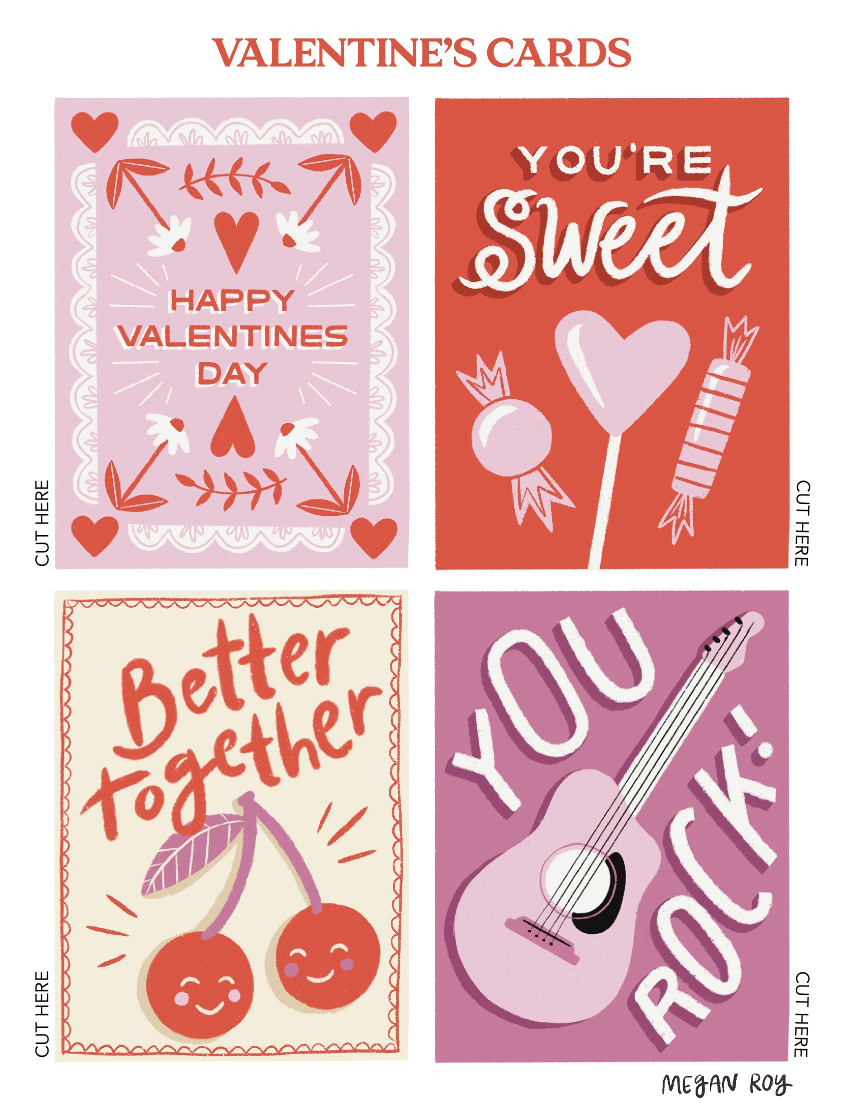 printable cards valentines