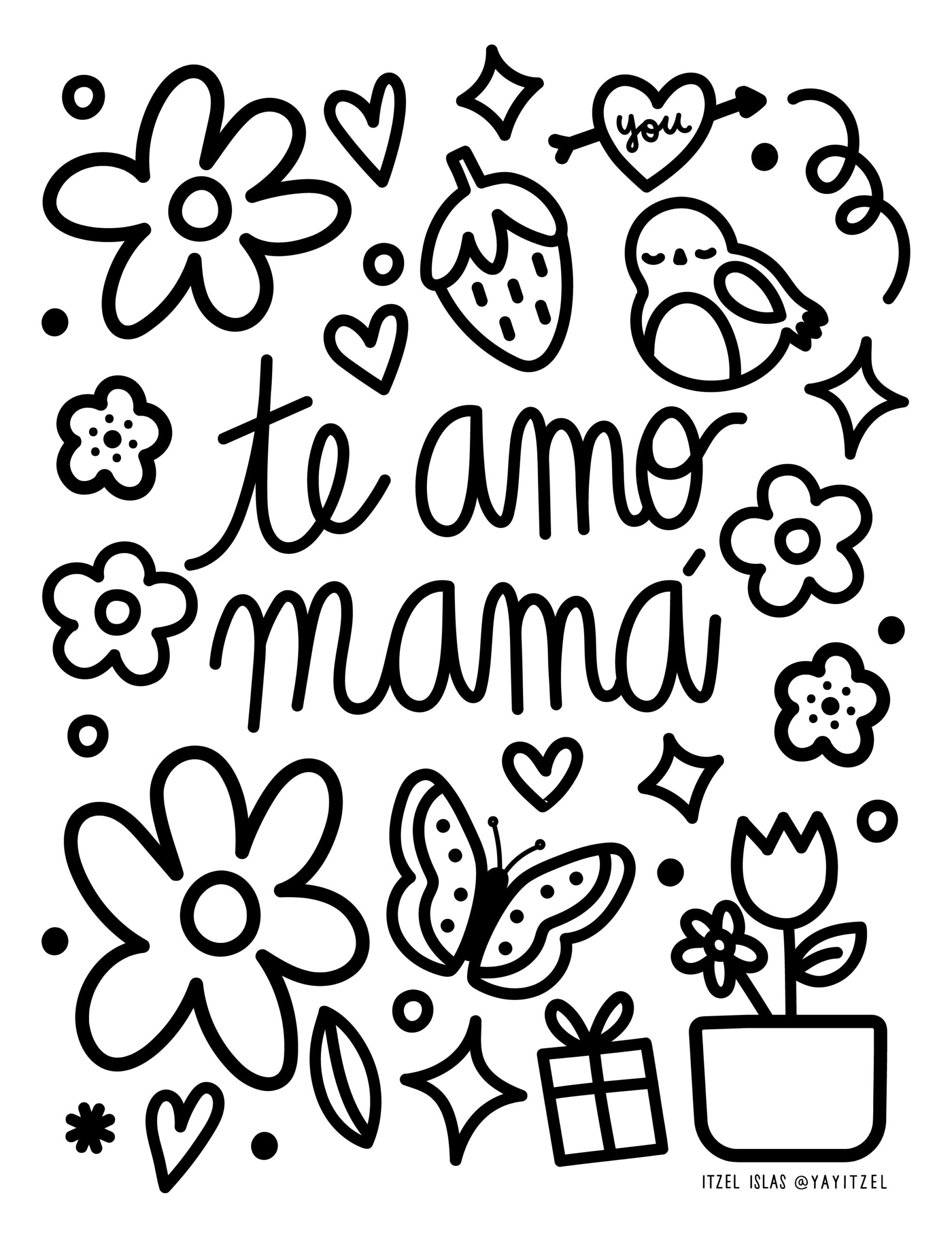 mothers day cards spanish printable