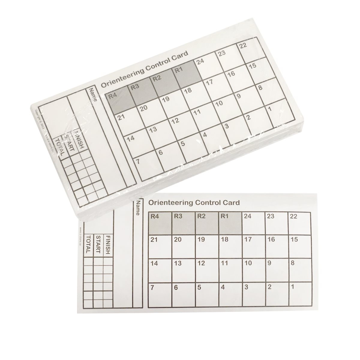 Set Of 100 Control Cards For Orienteering Race
