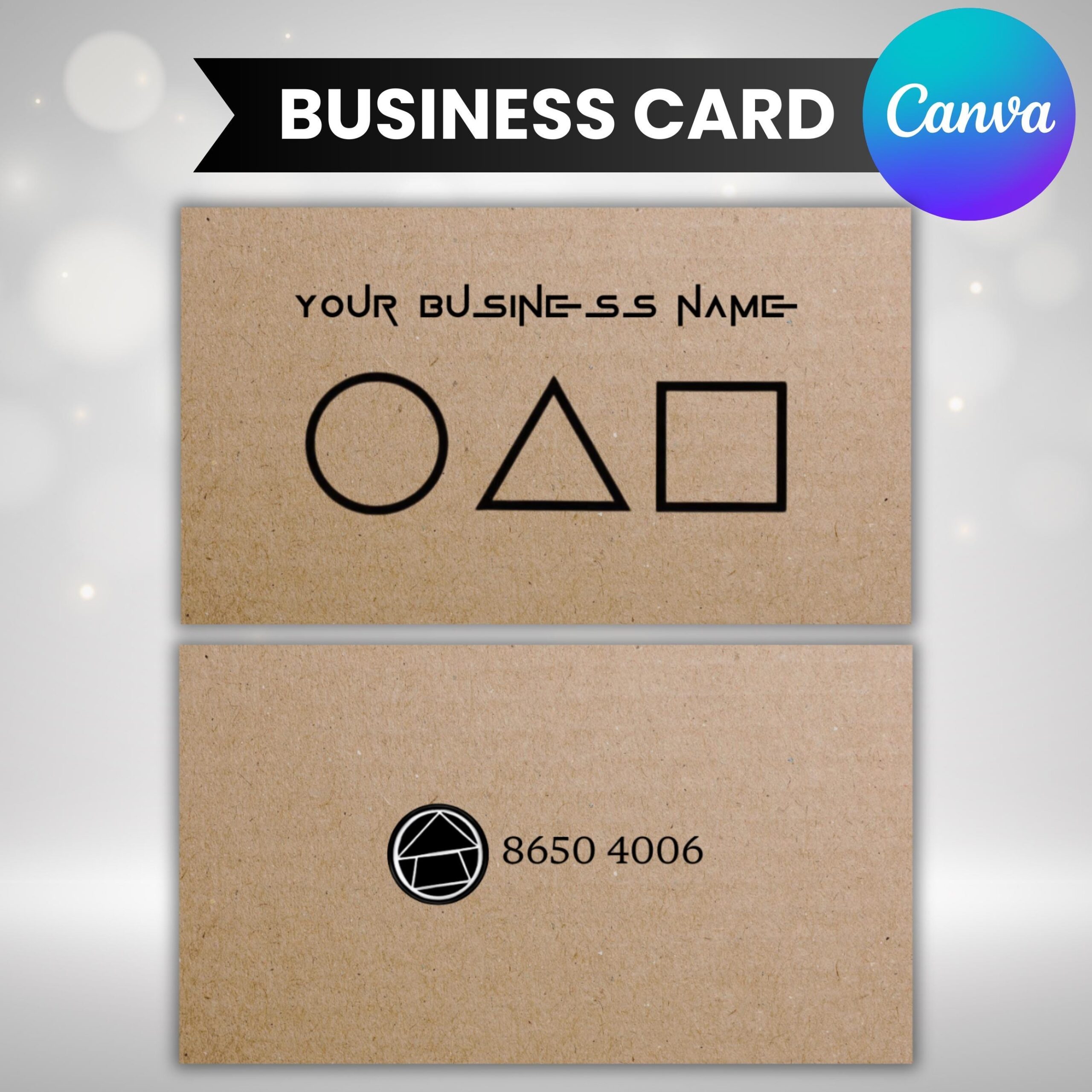 Squid Game Business Card Business Card Template Printable 