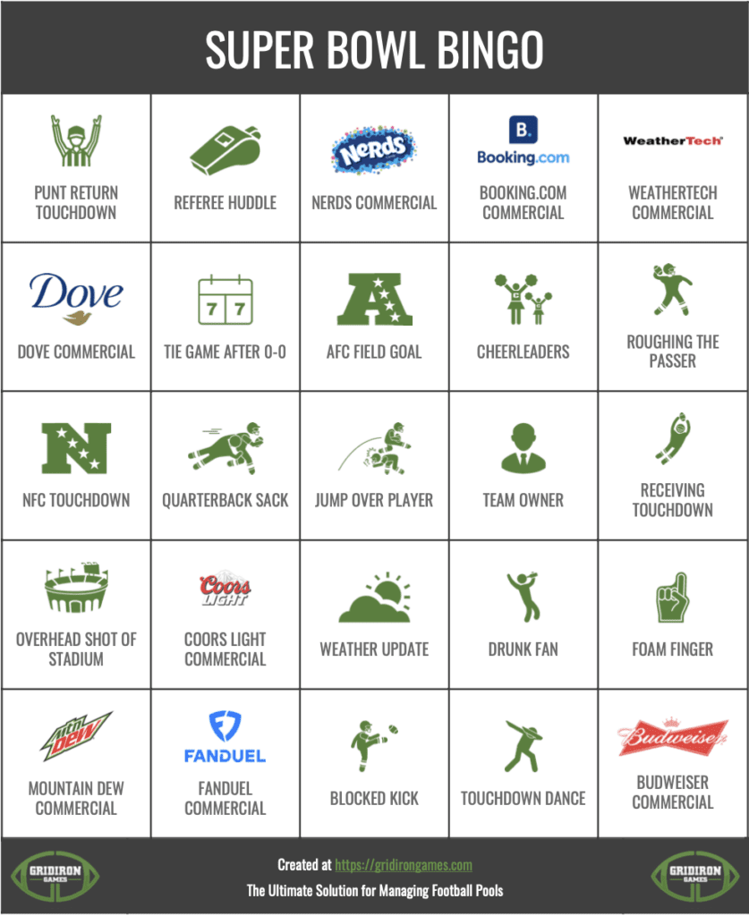 printable 5x5 bingo cards