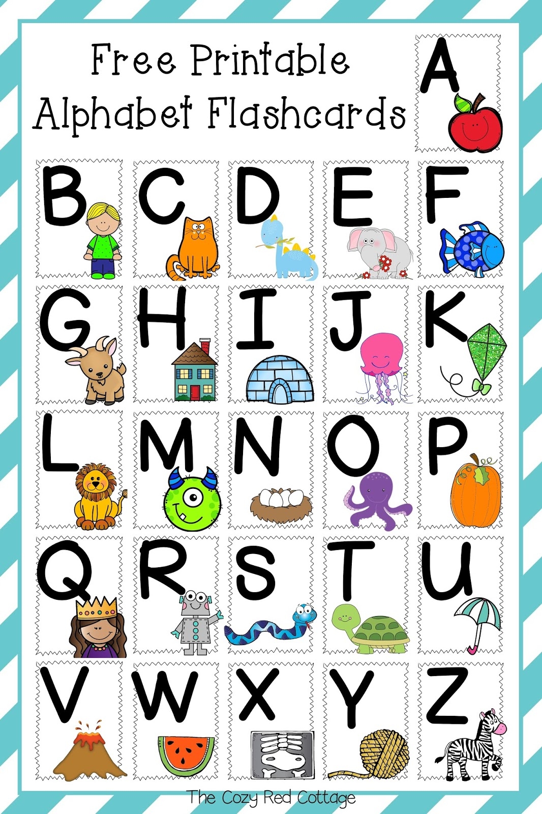 printable alphabet flash cards download