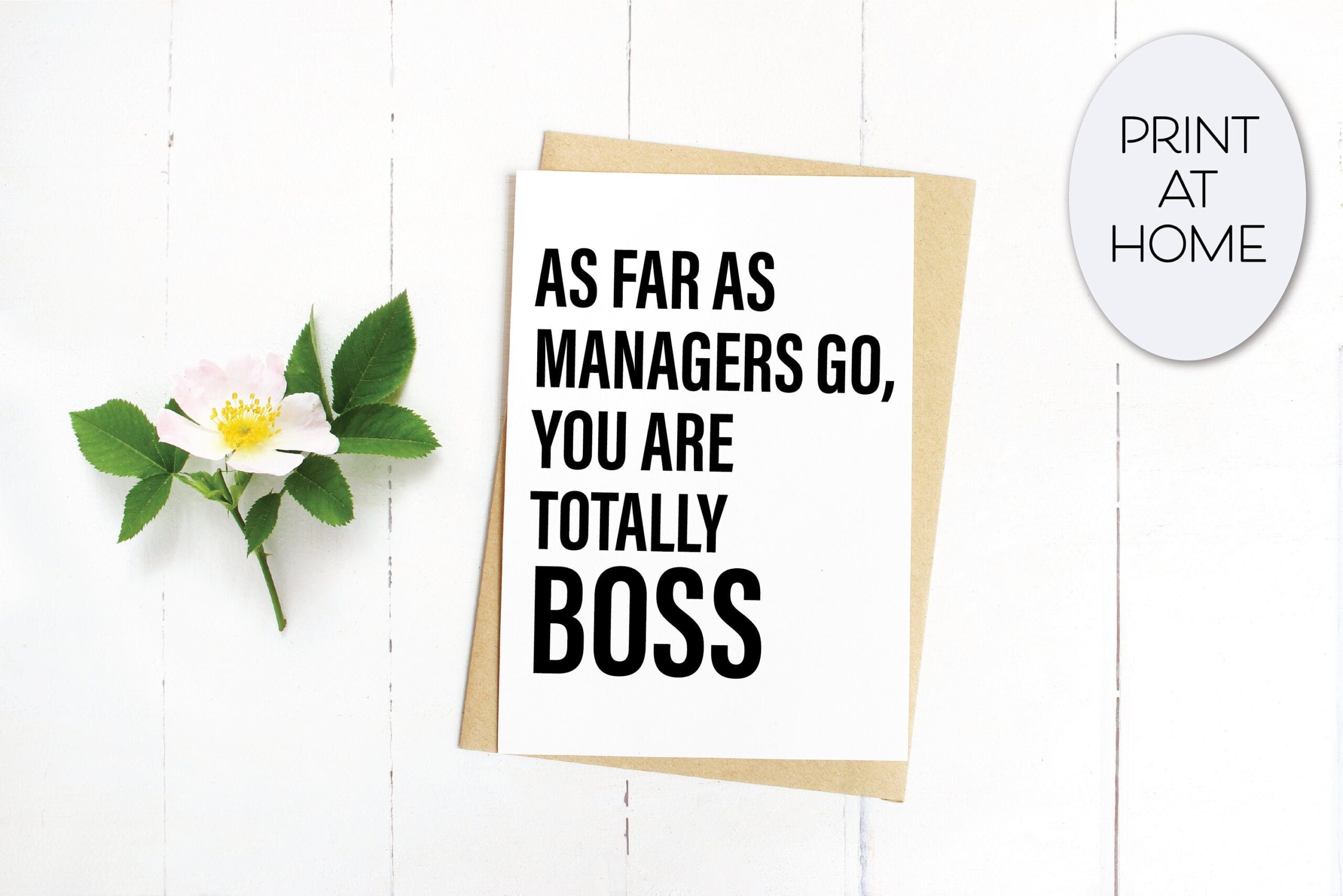 Two Sizes Happy National Boss Day Printable Card Instant Download Boss Day Card Great Leader Great Manager Juno Totally Boss Etsy