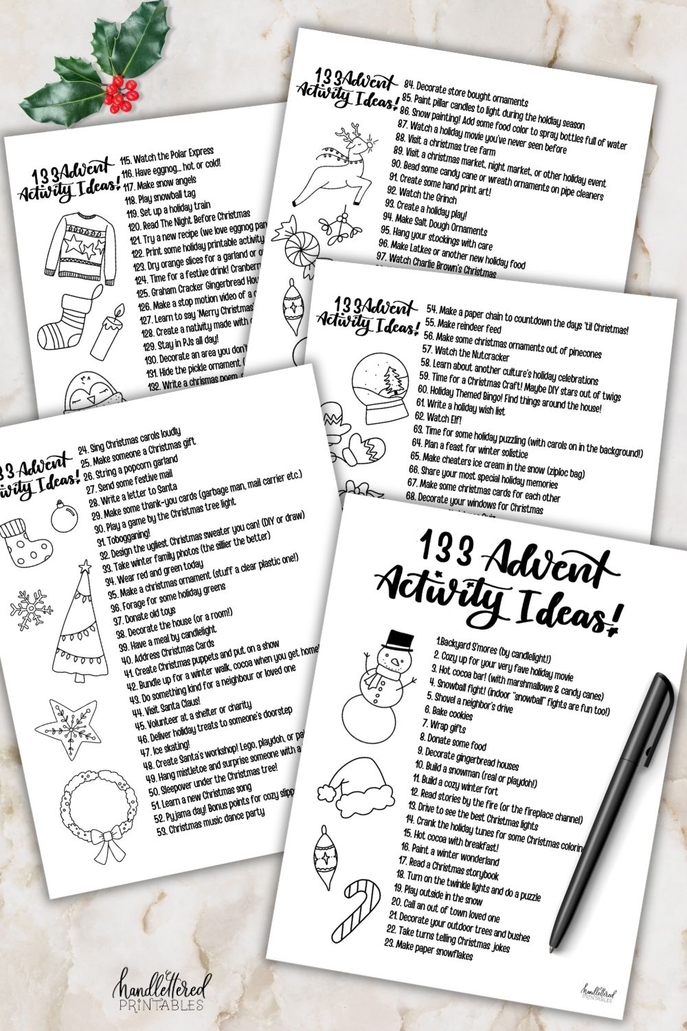 Ultimate Free Printable List Of Advent Activity Ideas For Busy 