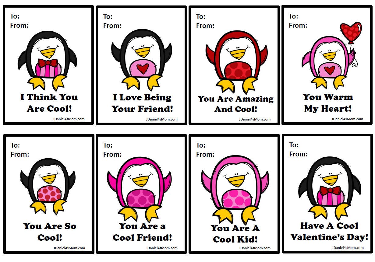 Valentines Day Cards With Penguins JDaniel4s Mom