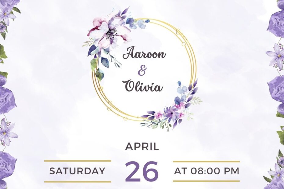 Wedding Invitation Templates To Customize For Free Canva