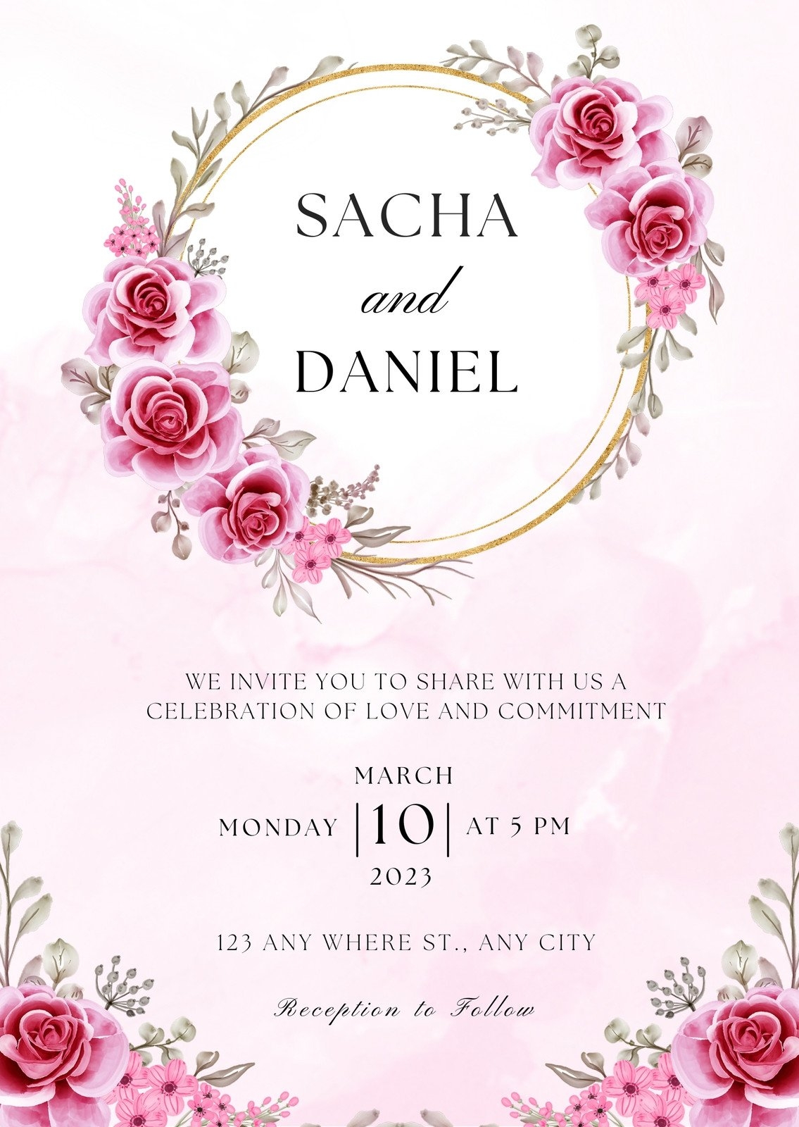 online wedding card maker free printable