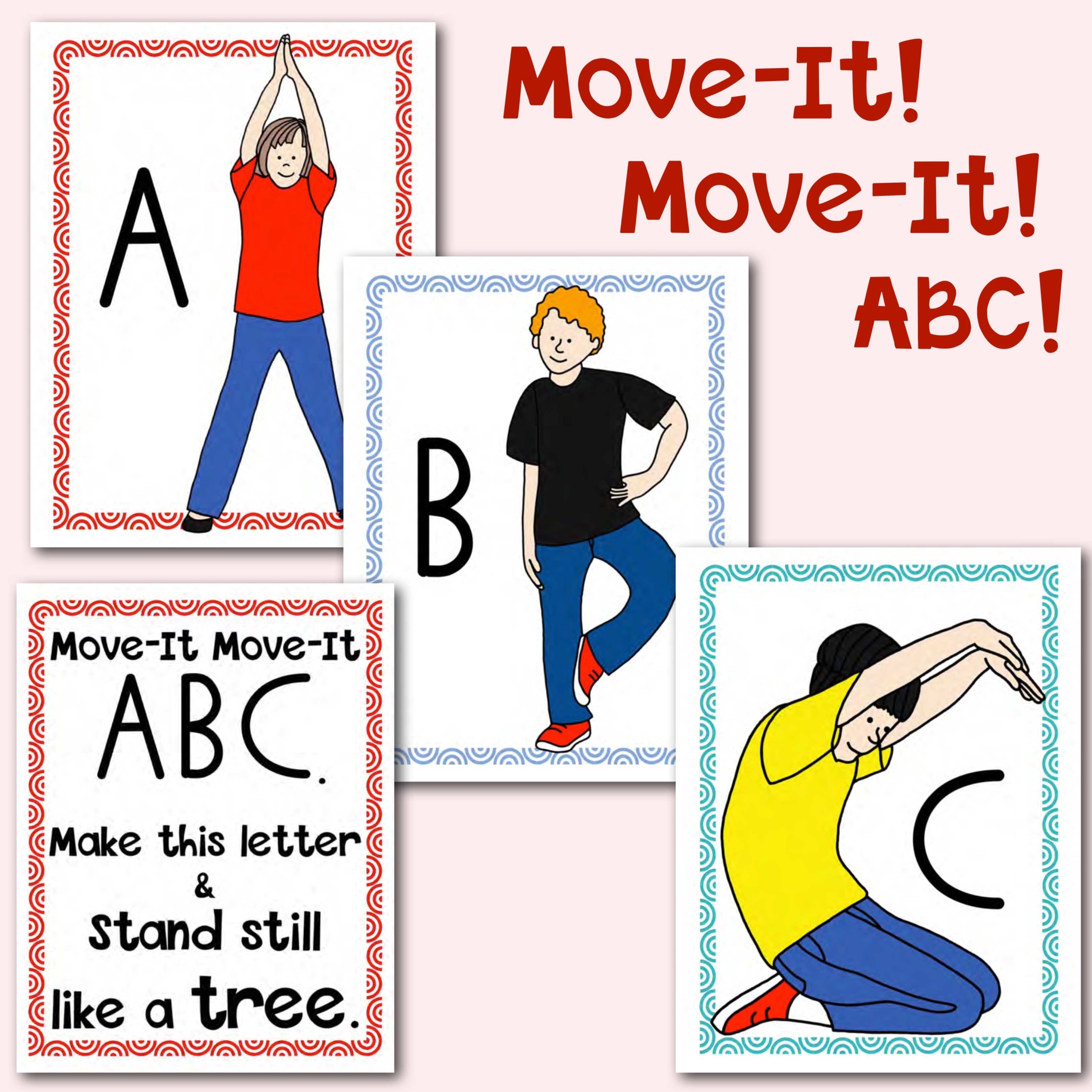 Yoga Alphabet Movement Cards Multisensory Learning