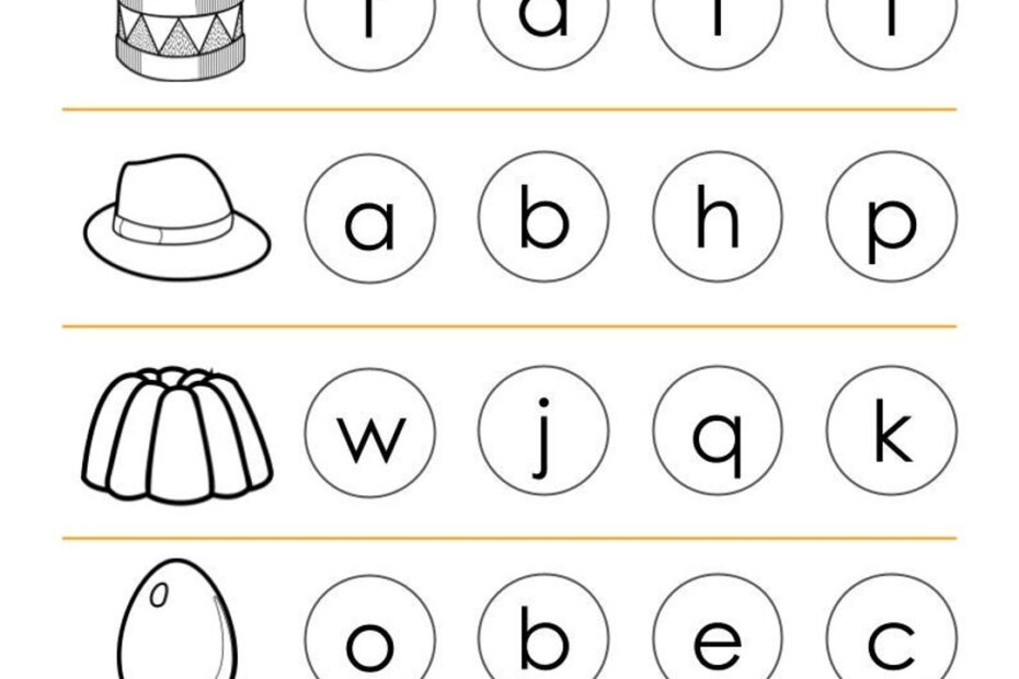 10 Printable Beginning Letters Worksheets For Kindergarten Preschool Homeschool Educational Printables Etsy