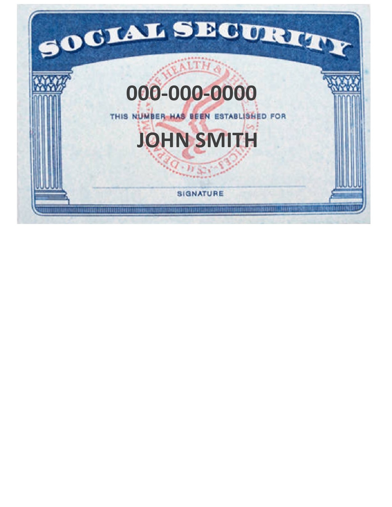 12 Real U0026 Fake Social Security Card Templates FREE 
