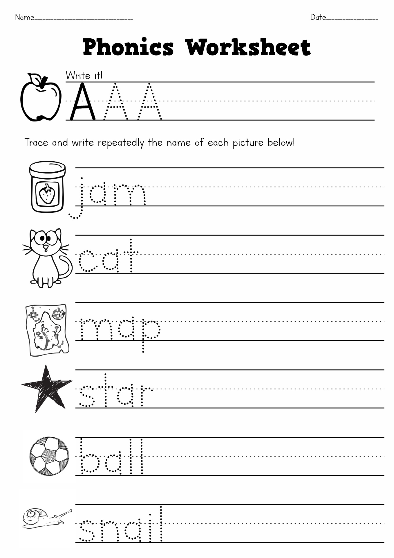 free printable worksheet for 1st grade pdf